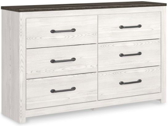 Signature Design by Ashley® Gerridan 3-Piece Gray/White Queen Panel Bed Set-2