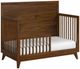 Elements International Malia Walnut Crib with High Headboard and Guardrail-3