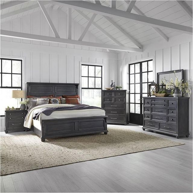 Liberty Furniture Harvest Home Chalkboard Queen Panel Footboard-4