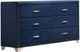 Coaster® Melody Pacific Blue 6-Drawer Upholstered Dresser-0