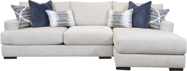Fusion Furniture Nathan 2-Piece Porcelain Right-Arm Facing Sectional and Chaise-0