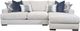 Fusion Furniture Nathan 2-Piece Porcelain Right-Arm Facing Sectional and Chaise-0