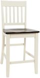 Jofran Inc. Decatur Lane Autumn Brown/White Counter Stool-0