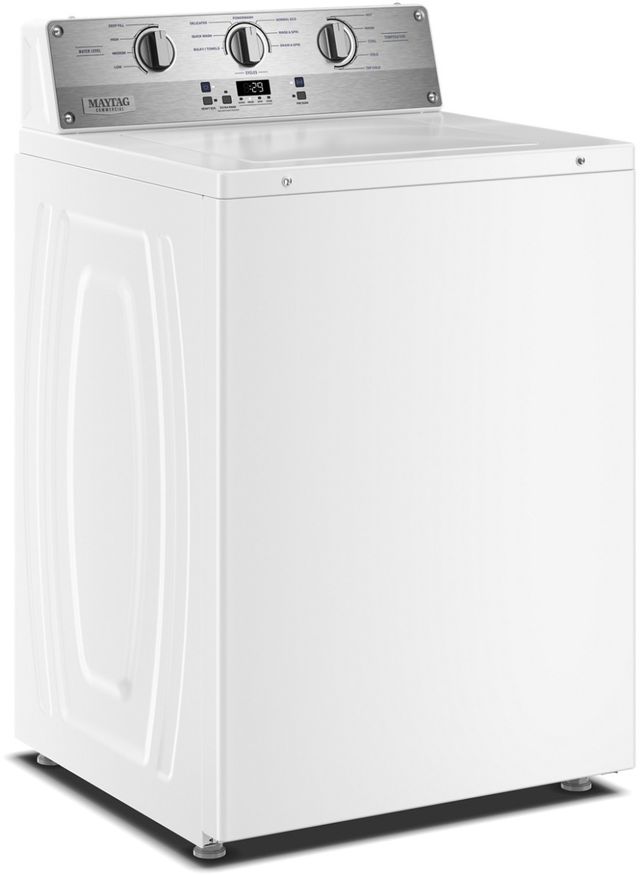 Maytag® Commercial 3.8 Cu. Ft. White Agitator Top Load Washer with DuraCore™ System-2