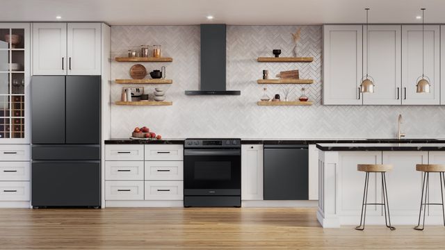 Samsung Bespoke 30" Clean Deep Charcoal Wall Mounted Range Hood-1