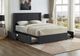 IFDC Gray Youth Double Platform Storage Bed-2