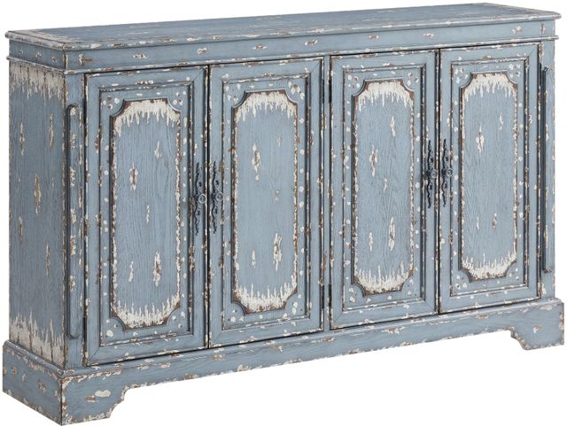 Coast2Coast Home™ Judith Cabot Aged Blue/Cream Media Credenza-0