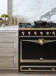La Cornue CornuFe 90 36" Gloss Black Pro Style Dual Fuel Range-4