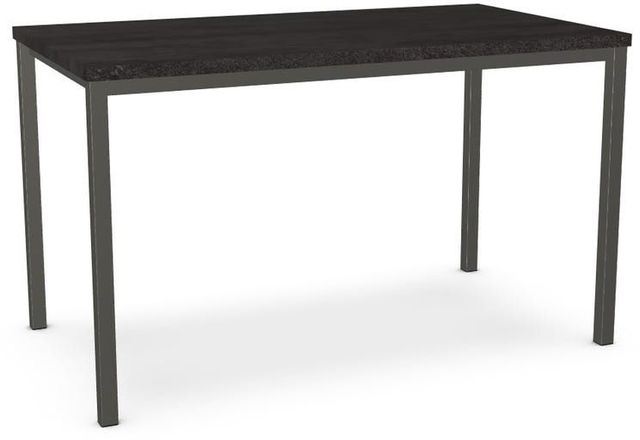Amisco Customizable Bennington Thermo Fused Laminate Bar Table with 1.63" Thick Tabletop -0