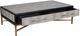 Moe's Home Collection Mako Grey Coffee Table with Gold Metal Base-1