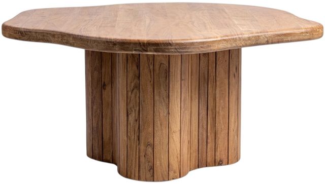 Classic Home Alvaro Golden Wheat 65" Free Form Dining Table-3