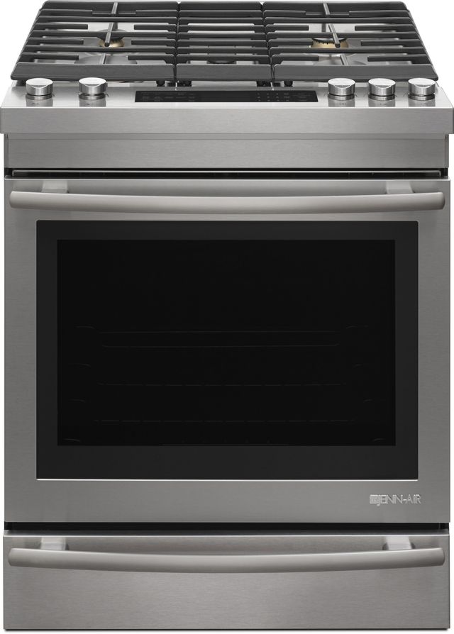 JennAir® 30" Slide In Natural Gas Range-Stainless Steel-0