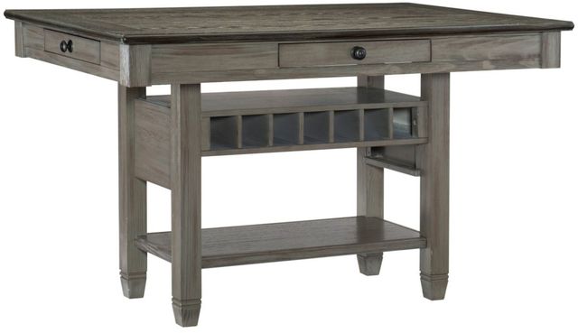 Mazin Furniture Granby 7-Piece Gray Counter Height Dining Set-0