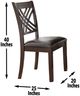 Steve Silver Co. Adrian 7-Piece Espresso Dining Table Set-3