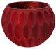 A & B Home Red Embossed Pattern Candle Holder-0