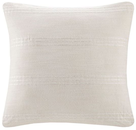 Olliix by Clean Spaces Dover Natural Full/Queen 5 PC Organic Cotton Oversized Comforter Cover Set with removable insert-2