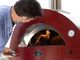 Alfa Moderno 3 Pizze 43" Ruby Red Wood Pizza Oven-2