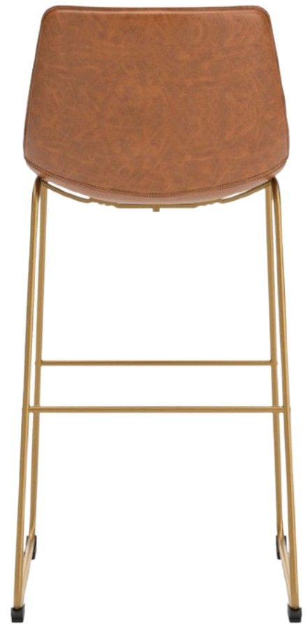 Signature Design by Ashley® Ciabori Brown/Gold Tall Upholstered Bar Stool-3