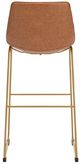 Signature Design by Ashley® Ciabori Brown/Gold Tall Upholstered Bar Stool-3