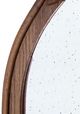 A & B Home Bingley Brown Hand Carved Rose Mirror-3