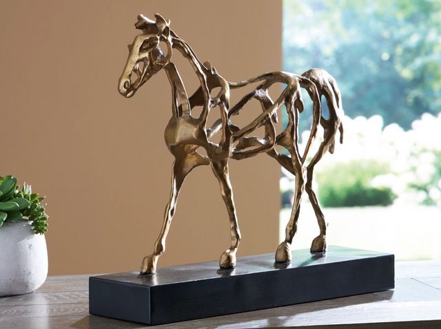 Signature Design by Ashley® Grainville Antique Gold/Black Sculpture-3