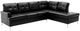 Homelegance® Barrington 2-Piece Black Right-Arm Facing Sectional and Chaise-0