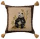 Nourison Home™ Mina Victory Vintage Pillow Beige Panda 20"x20" Throw Pillow-0