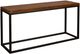 Horizon Home® Aspen Brown Sofa Table with Black Metal Base-0
