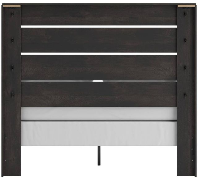 Signature Design by Ashley® Delmorta Dark Gray Queen Panel Bed-3