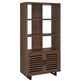 Coaster® Maddox Walnut 71" Cabinet Bookcase-0