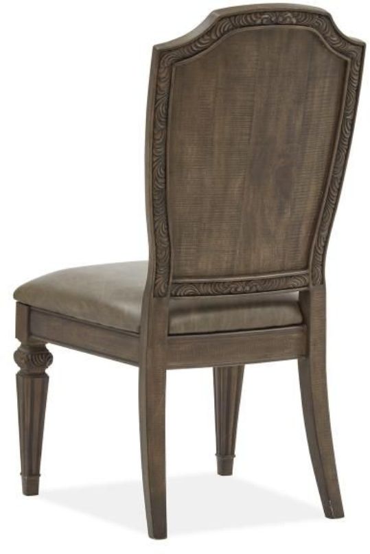 Magnussen Home® Durango Willadeene Brown Dining Side Chair with Upholstered Seat and Back-3