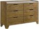 Coaster® Henderson 4-Piece Gray/Medium Oak Eastern King Panel Bedroom Set-3