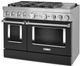 KitchenAid® 48" Imperial Black Pro Style Dual Fuel Range with Griddle-3
