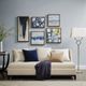 Olliix by Madison Park Natural Set of 5 Blue Bliss Gallery Art Pieces-1