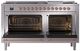 Ilve® Nostalgie II Series 60" Stainless Steel Pro Style Dual Fuel Range-1