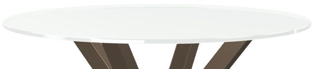 Amisco Customizable Asterisk White Round Counter-Height Table-1