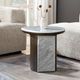 ACME Furniture Haidar Brown/Natural Marble End Table-1