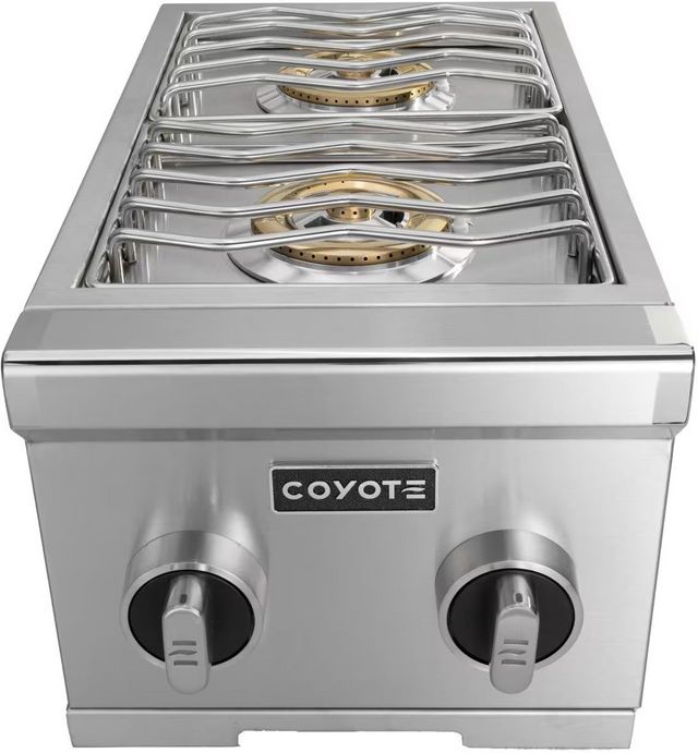 Coyote® 12" Built-In Liquid Propane Stainless Steel Double Side Burner -0