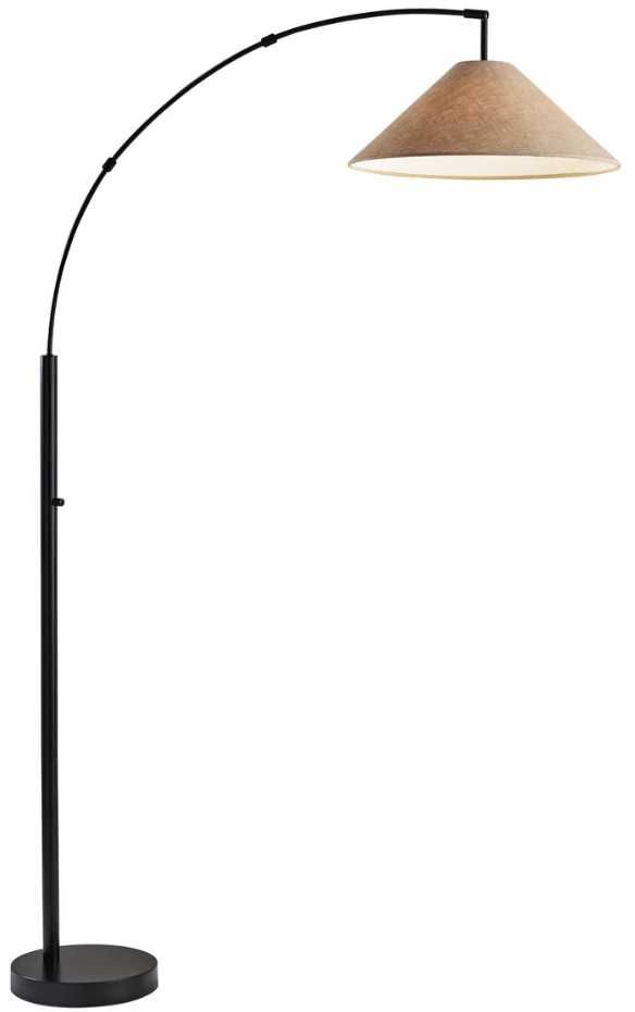 Adesso® Braxton Dark Bronze Arc Floor Lamp-0