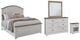 American Woodcrafters Meadowbrook 4-Piece Sand/Whitewash Queen Arched Panel Bedroom Set-0