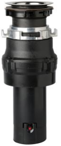 GE® 1/3 Horsepower Continuous Feed Food Waste Disposer-Black-0