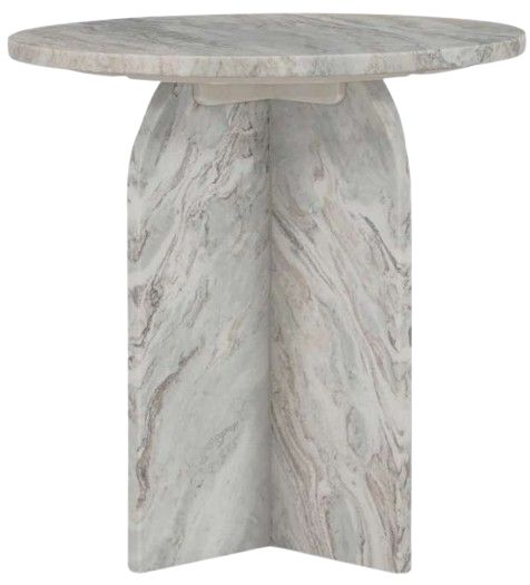 Classic Home Briley Rusty Gray Small Accent Table-2