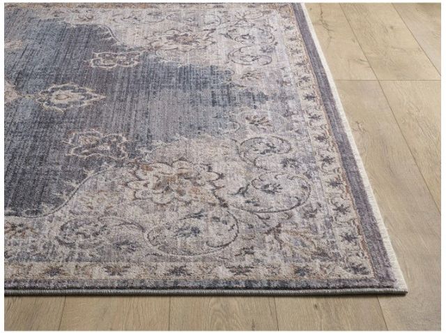 KAS Rugs Adele Blue/Grey Serafina 5'x8' Area Rug-1