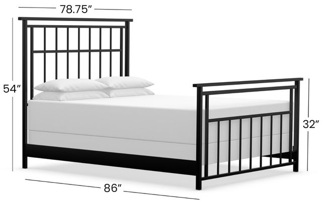 Wesley Allen Customizable Aspen King Iron Bed-1