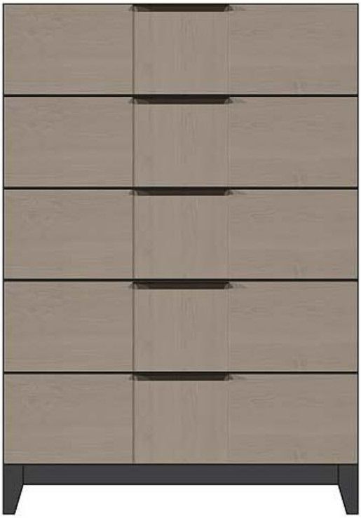 Country View Woodworking Customizable American Modern 5-Drawer Solid Wood Chest-0