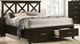 Bernards Nova II Dark Brown King Panel Storage Bed-0