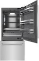 ZLINE 36" 19.8 Cu. Ft. Stainless Steel Built-In Bottom Freezer Refrigerator with Graphite Gray Interior-1