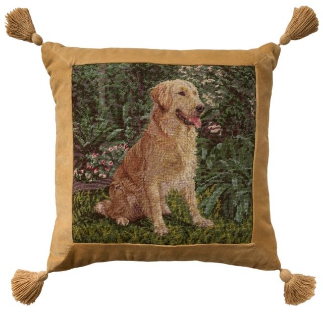 Nourison Home™ Mina Victory Vintage Pillow Green 20"x20" Throw Pillow-0
