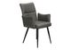 Monarch Specialties Inc. 2-Piece Grey 36" Faux Leather Dining Chair Set with Black Metal Legs-0