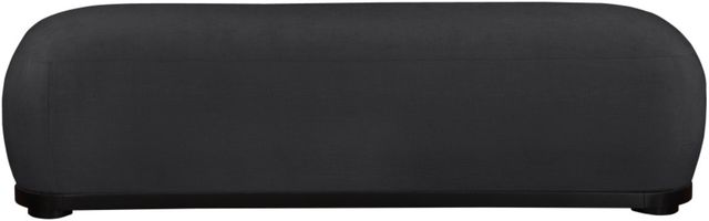 Meridian Furniture Calum Black Chenille Fabric Bench-1